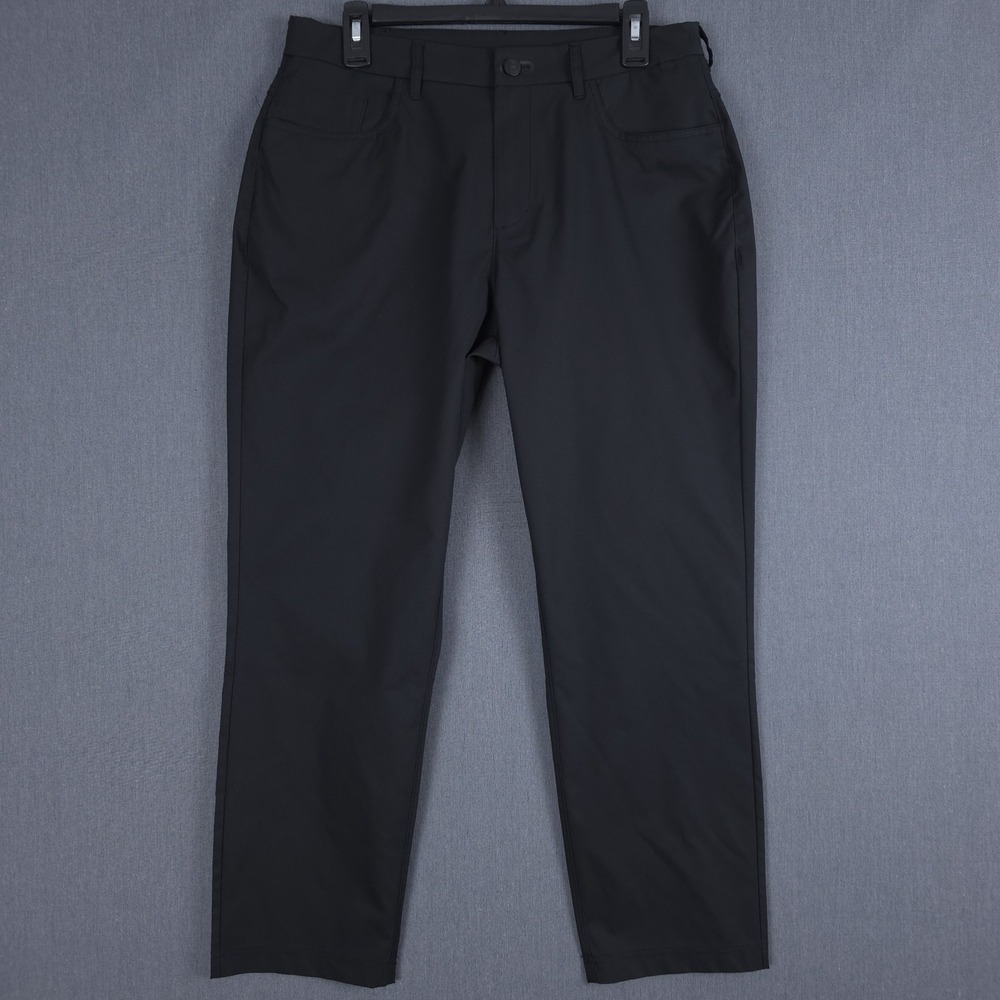 Public Rec Dealmaker Chino Mens 34x28 (Fits 32x27) Black Flat Front Pants